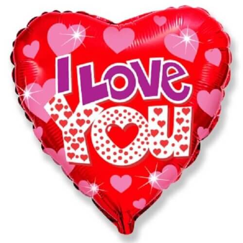 helio balionas sirdele i love you