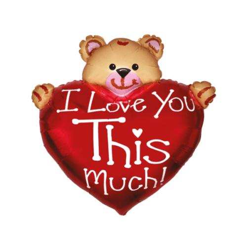 Folinis balionas sirdele i love you